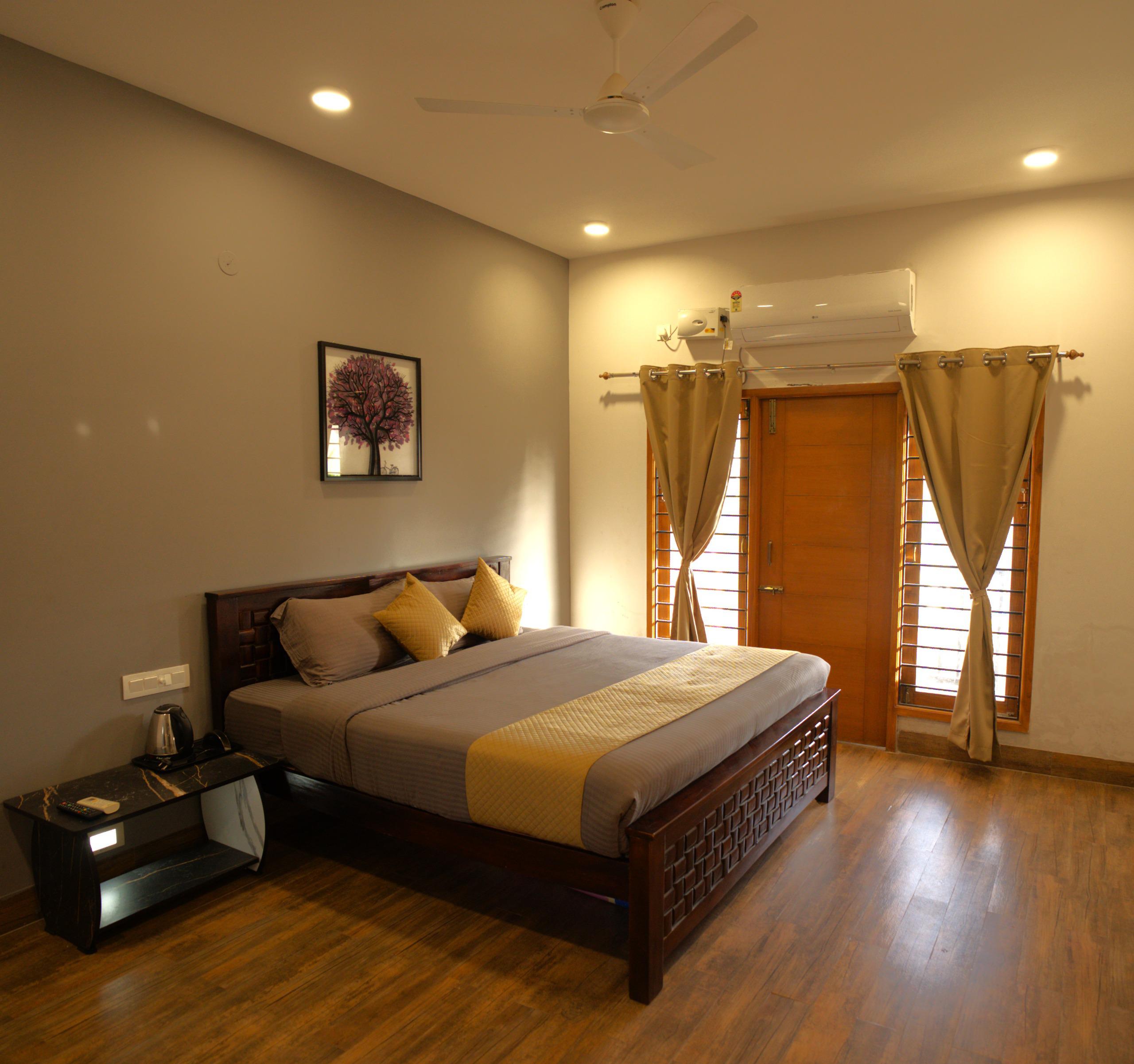 Elegant bedroom with minimal design